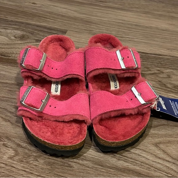 Birkenstock Arizona Shearling - Suede Shoes - Picture 1 of 12